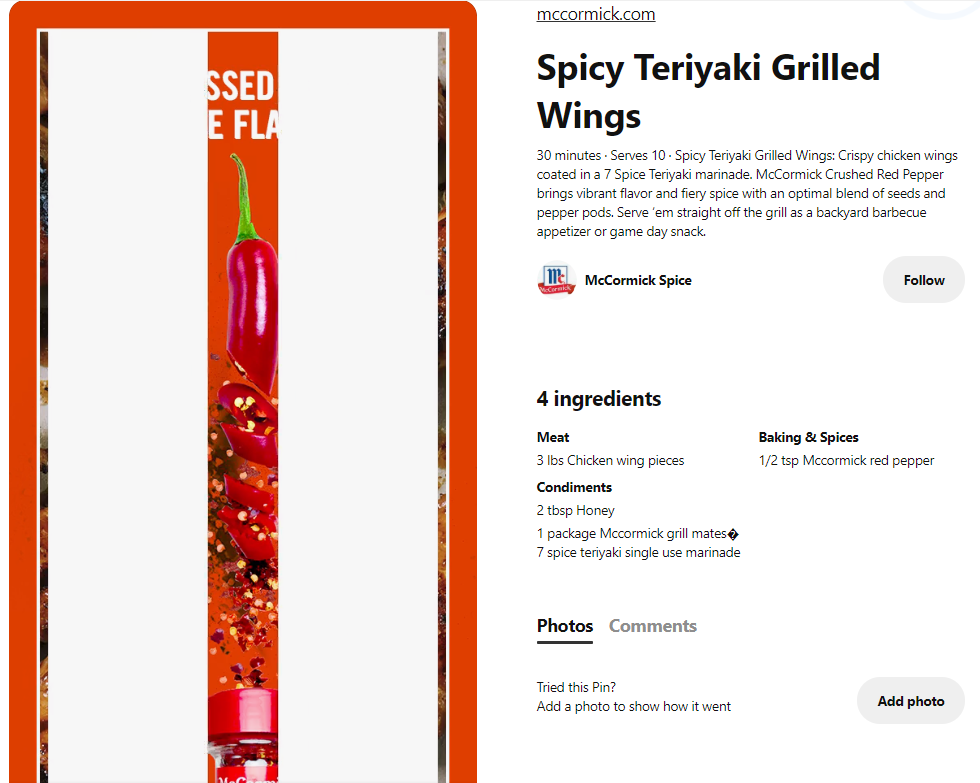 example of great pinterest seo